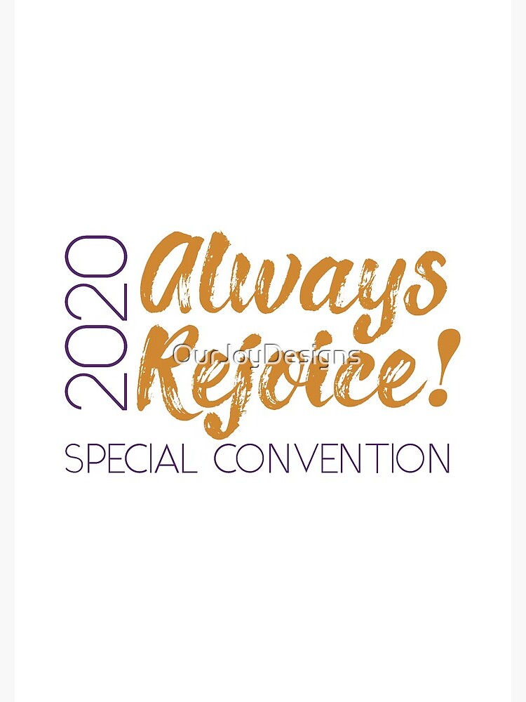 Always Rejoice - Minimalist Purple and Orange by OurJoyDesigns