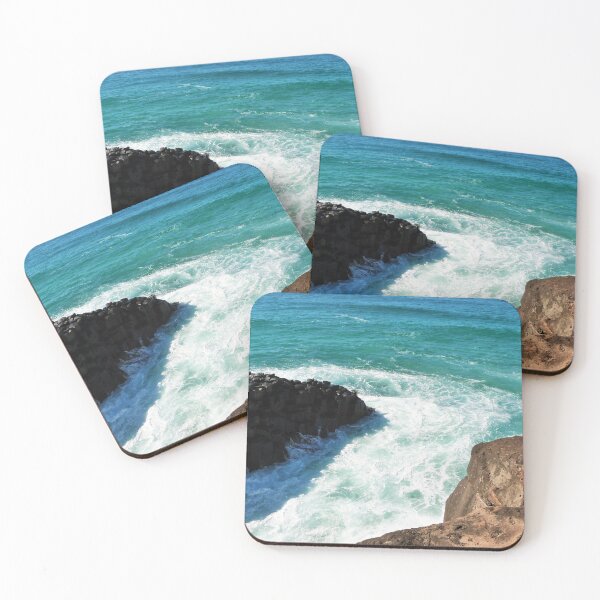 Item preview, Tide Washing into Giant's Causeway! Volcanic rock,  Fingal Head, Kingscliff, N.S.W. Far North Coast. designed and sold by RitaBlom.