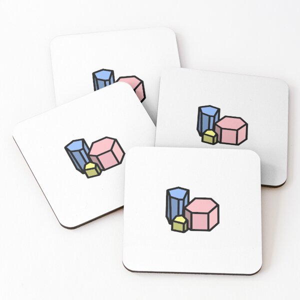 Item preview, Pink, Blue & Yellow Crystal Ore Gems designed and sold by Gen3vi.