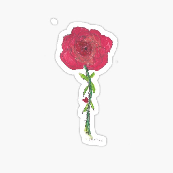 Bev's Rose Sticker