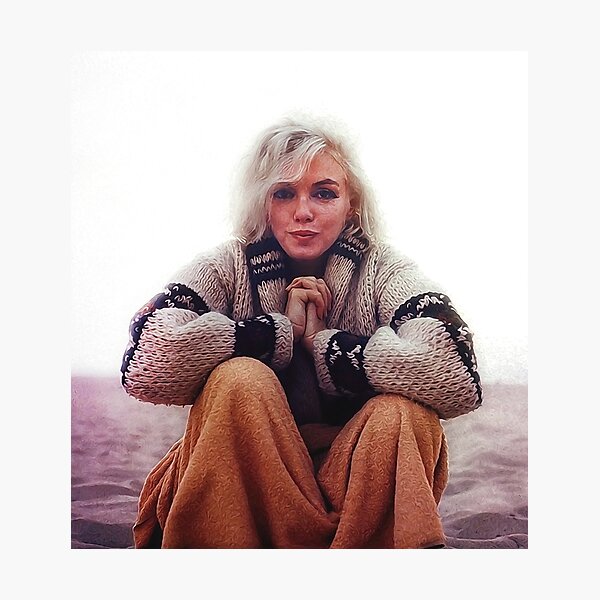 The last photo taken of Marilyn Monroe Photographic Print