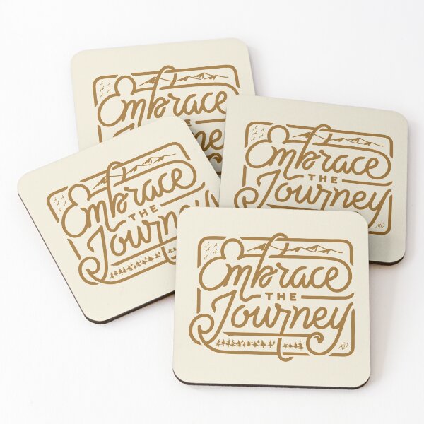 Item preview, embrace the journey typography text art quote by Word Fandom - wordfandom designed and sold by Kerry Pritchard.