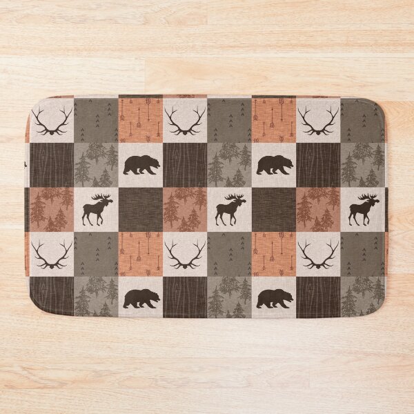 Artikelvorschau, Wald-Patchwork - Rost / Braun entworfen und verkauft von SugarPineDesign.