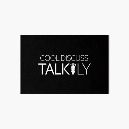 Cool Discuss Talikly Logo - Light Art Board Print
