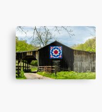 Kentucky Barn Quilt - Tischler Rad Metalldruck