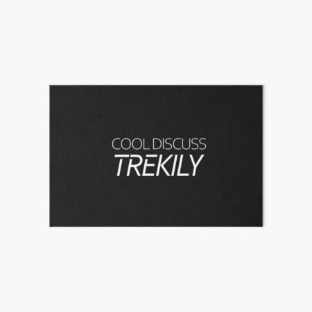 Cool Discuss Trekily Logo - Light Art Board Print