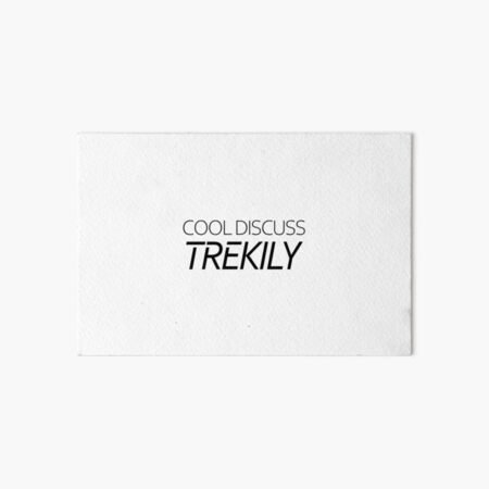 Cool Discuss Trekily Logo - Dark Art Board Print