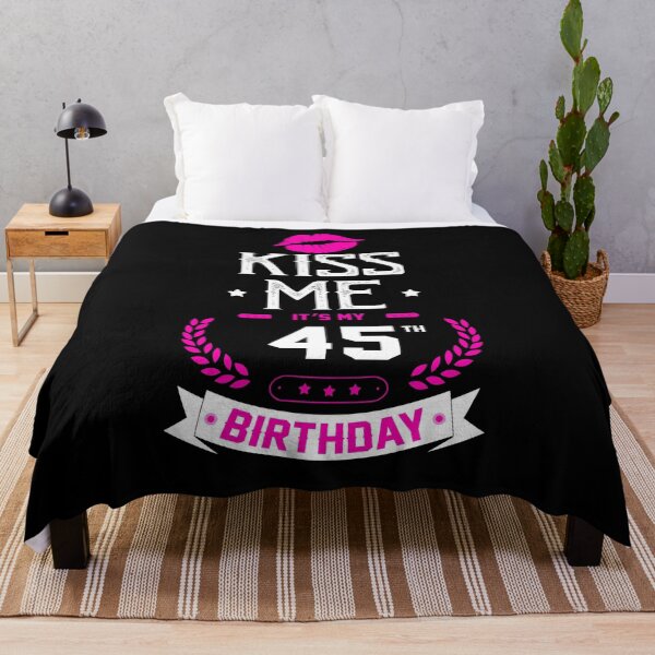 Item preview, 45th birthday gift idea Kiss Me its my birthday 45 years old Sexy Funny Novelty Gift designed and sold by LoveEveryWear.