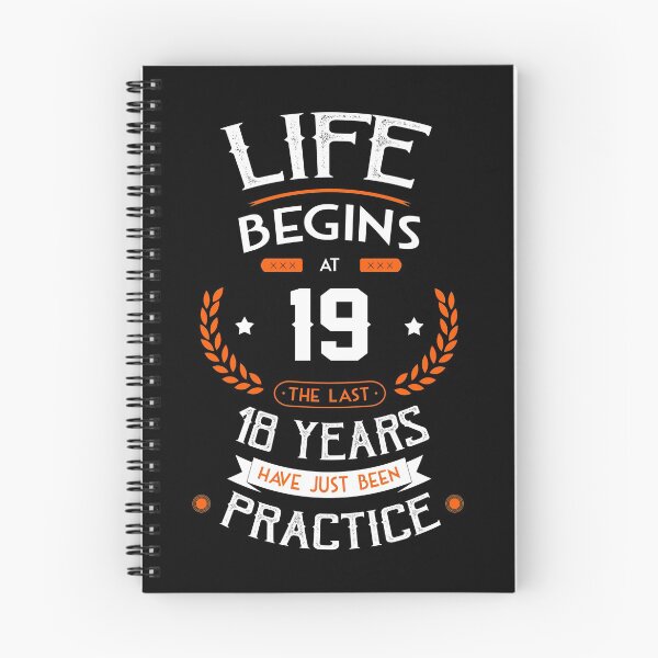 Item preview, 19th birthday gift idea Life Begins at 19 years old Funny Novelty Gift for birthday party present designed and sold by LoveEveryWear.