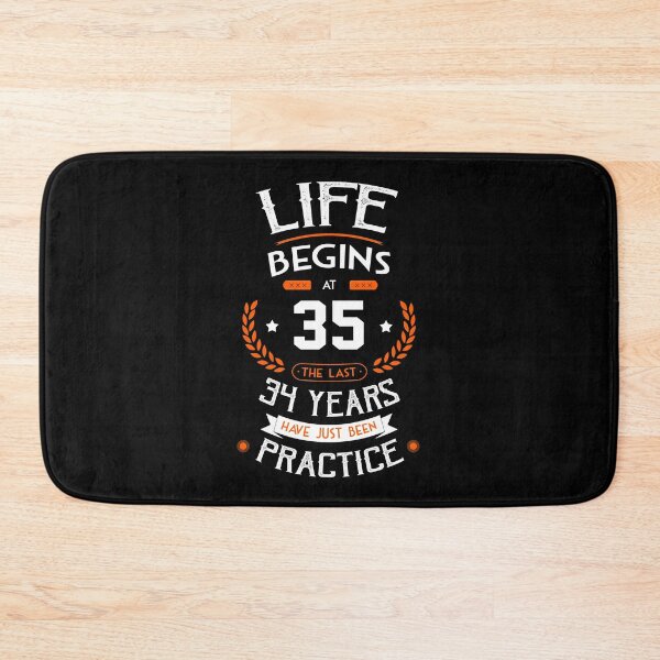 Item preview, 35th birthday gift idea Life Begins at 35 years old Funny Novelty Gift for birthday party present designed and sold by LoveEveryWear.