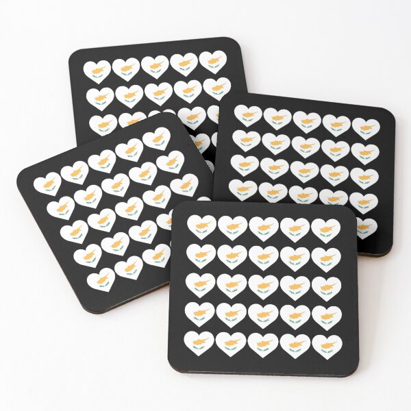 Item preview, Love My Cypriot Hearts Flag designed and sold by HelloFromAja.
