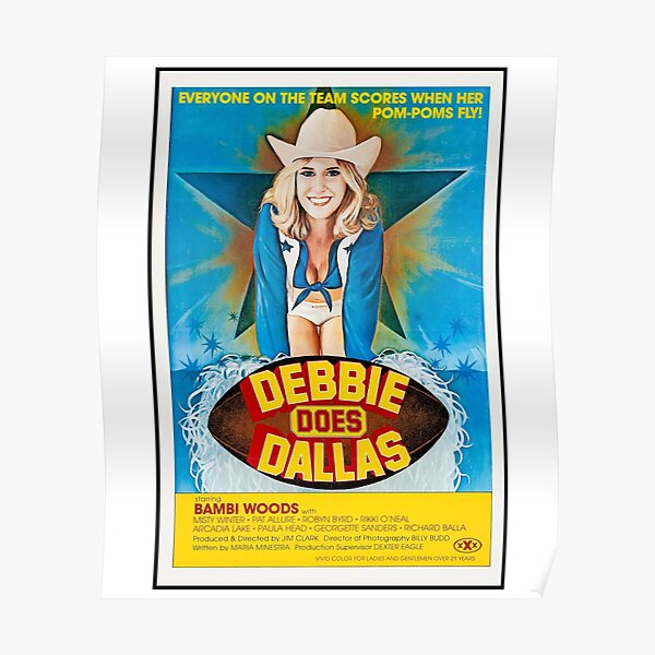 Debbie fait Dallas Classic Vintage Porn Poster
