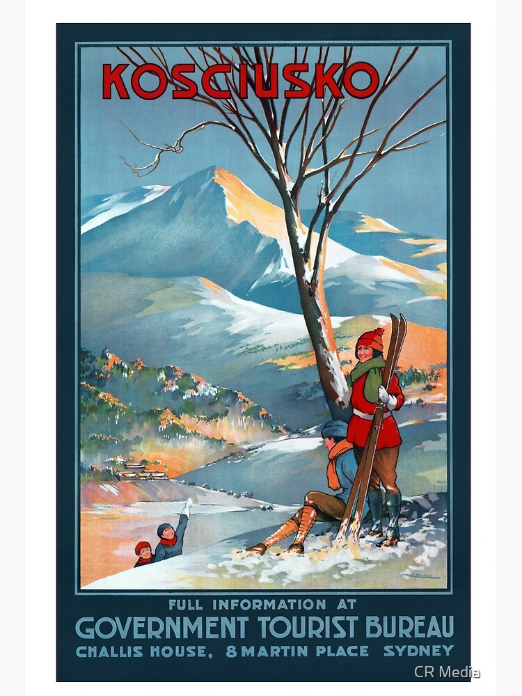 10x8/" Vintage Travel poster Brisbane QLD Canvas Print