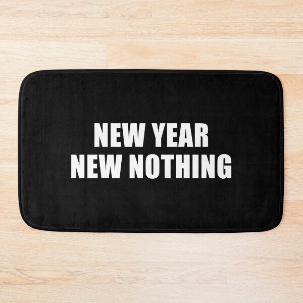 Item preview, New Year, New Nothing (Black) designed and sold by quoteedesigns.