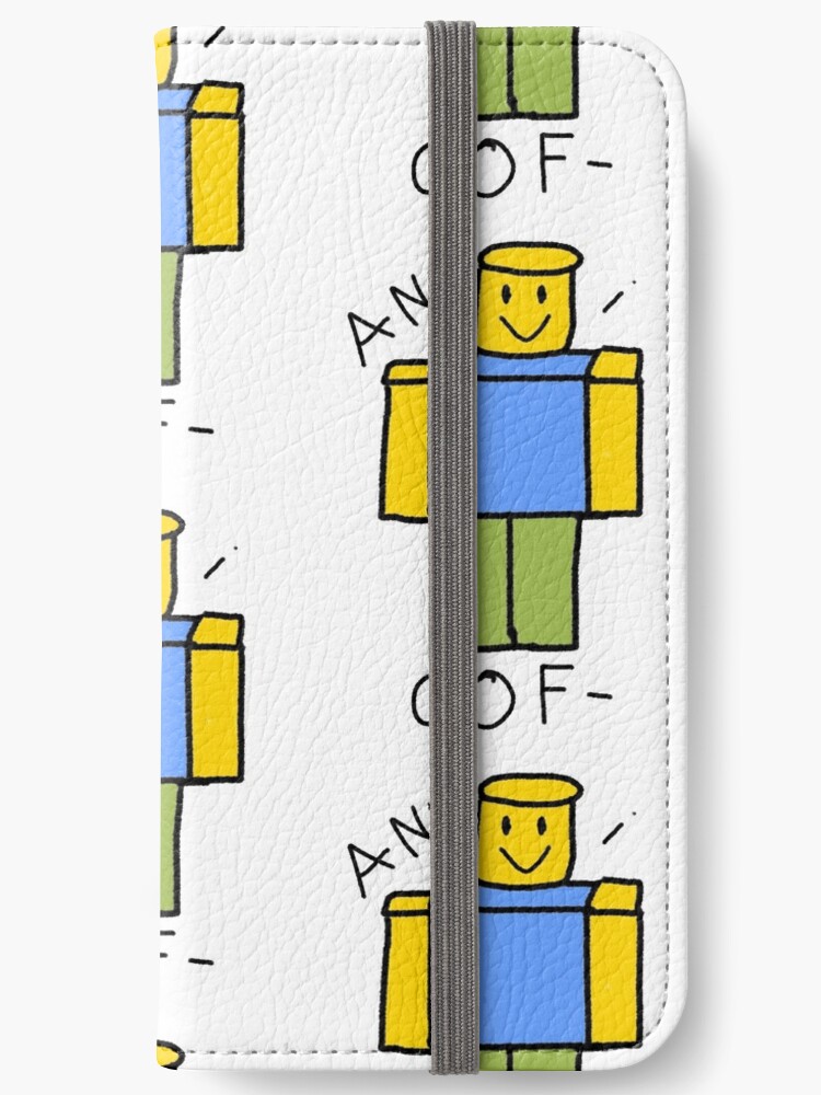 Roblox And I Oof Tshirt Iphone Wallet By Korbyshrok Redbubble - roblox kirby shirt