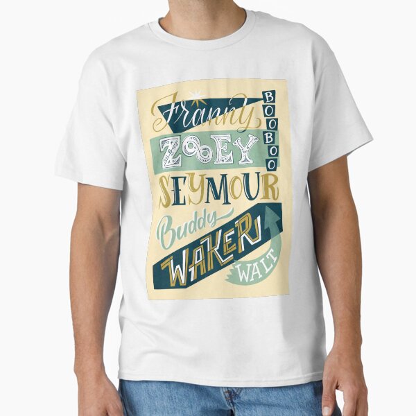 Item preview, J.D. Salinger's the Glass Family handlettered illustration designed and sold by uellaaa.