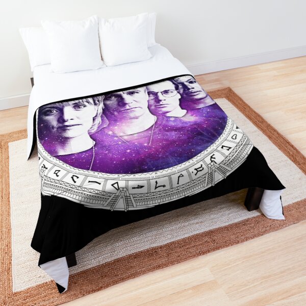 SG-1 in a Stargate White Comforter