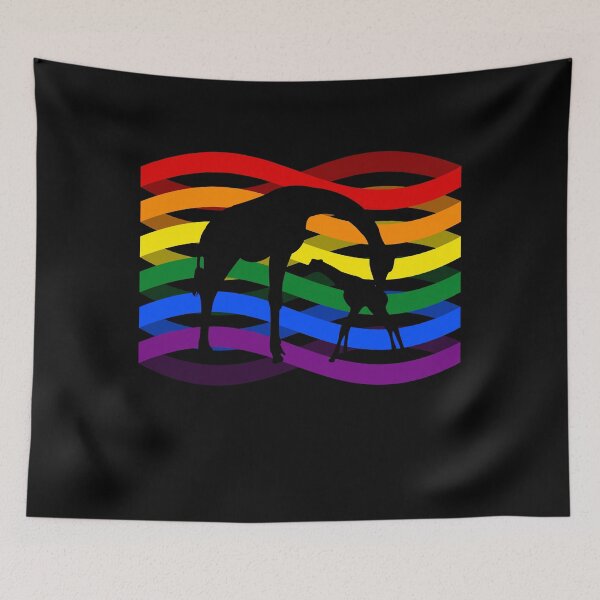 Item preview, Giraffe family mother child rainbow designed and sold by 1681830934131.