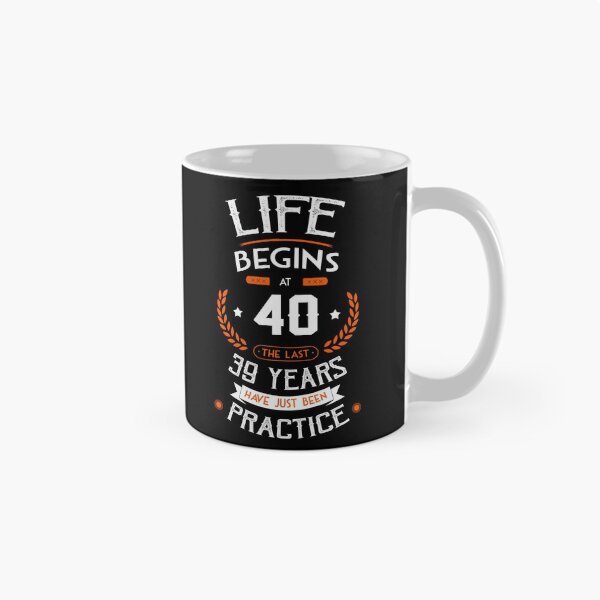 Item preview, 40th birthday gift idea Life Begins at 40 years old Funny Novelty Gift for birthday party present designed and sold by LoveEveryWear.