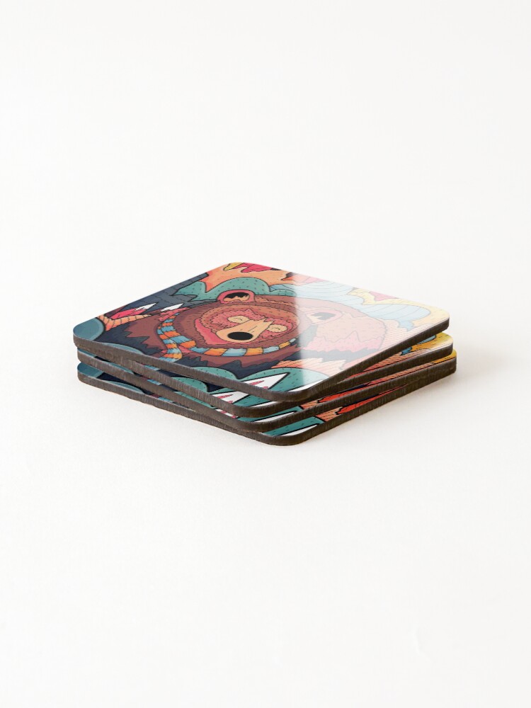 Alternate view of Winter bear forest Coasters (Set of 4)