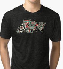 Alaskan Salmon Tri-blend T-Shirt