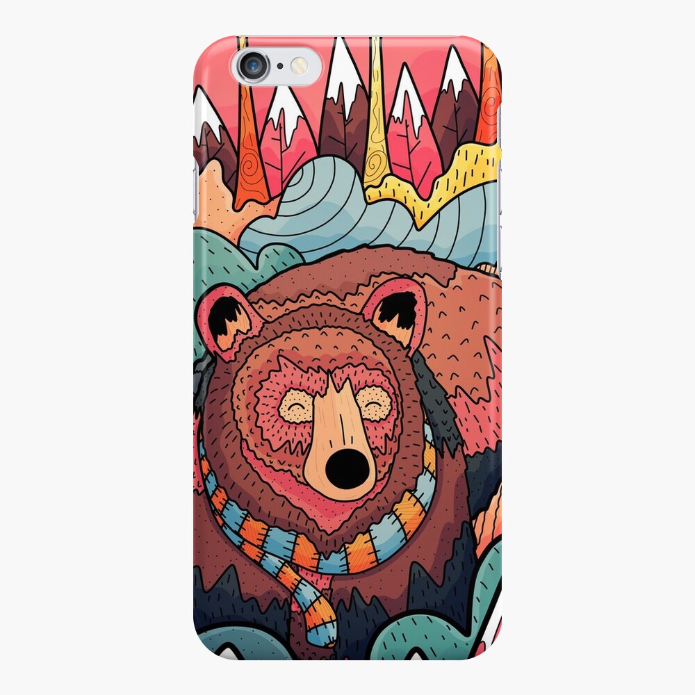 Winter bear forest iPhone Case & Cover
