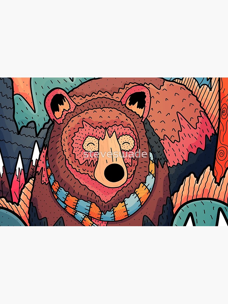 Winter bear forest by steveswade