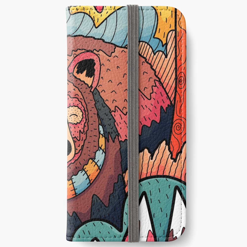 Winter bear forest iPhone Wallet