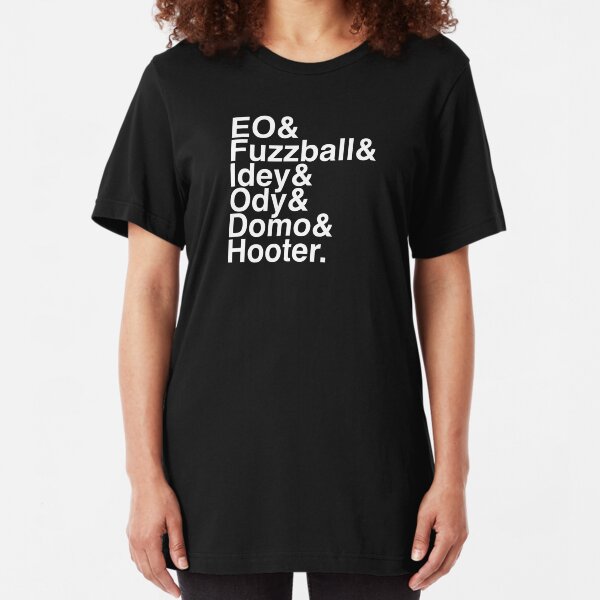 EO in Helvetica (White Text) Slim Fit T-Shirt