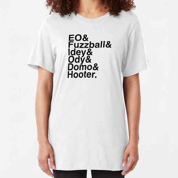 EO in Helvetica (Black Text) Slim Fit T-Shirt
