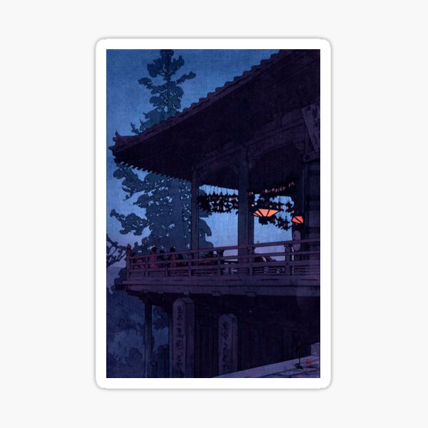 Item preview, Evening in Nara by Yoshida Hiroshi designed and sold by ArtExpression.