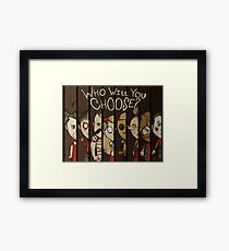 Don't Starve: Who Will You Choose? Framed Print