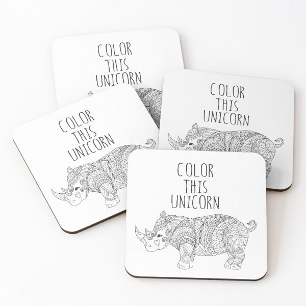 Item preview, Color This Unicorn designed and sold by overstyle.