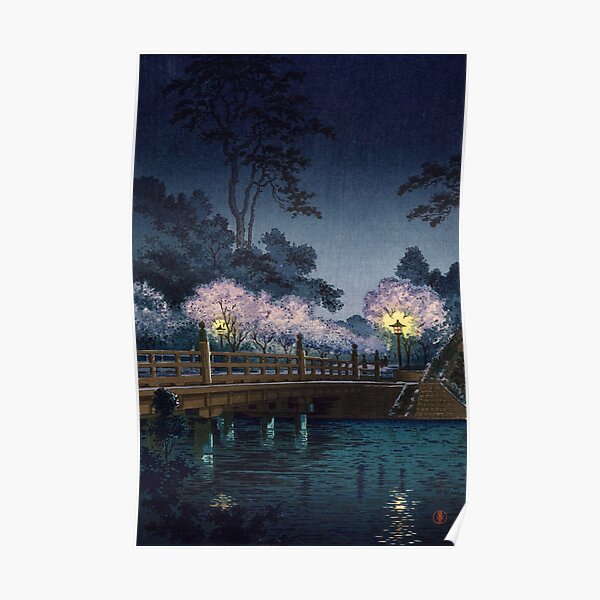 Benkei Bridge by Tsuchiya Koitsu Poster