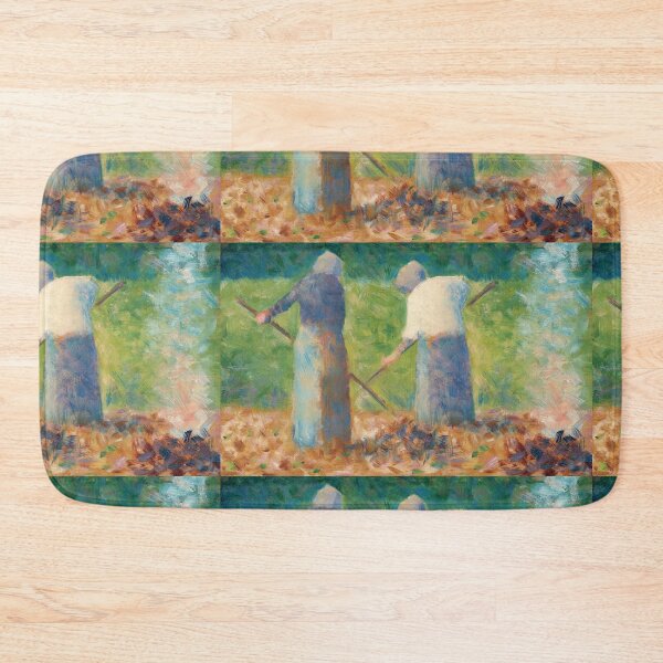 Item preview, Farmers working on bails of hay - Georges Seurat designed and sold by Vintage Designs +.