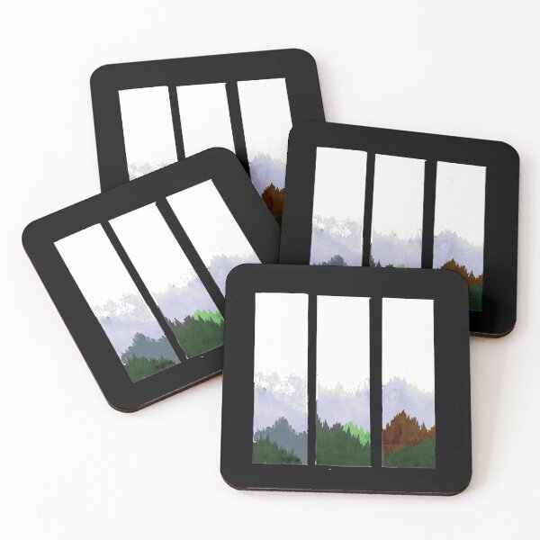 Item preview, Different Seasons Watercolor Landscape - Triptych Painting designed and sold by EightWinds.