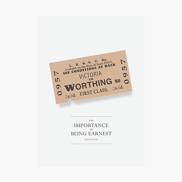 The Importance of Being Earnest - Alternative Movie Poster Photographic Print