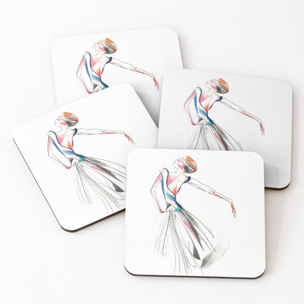 Item preview, Original Ballet Dance Drawing – Watercolor and Ink on Paper  designed and sold by CatarinaGarcia.