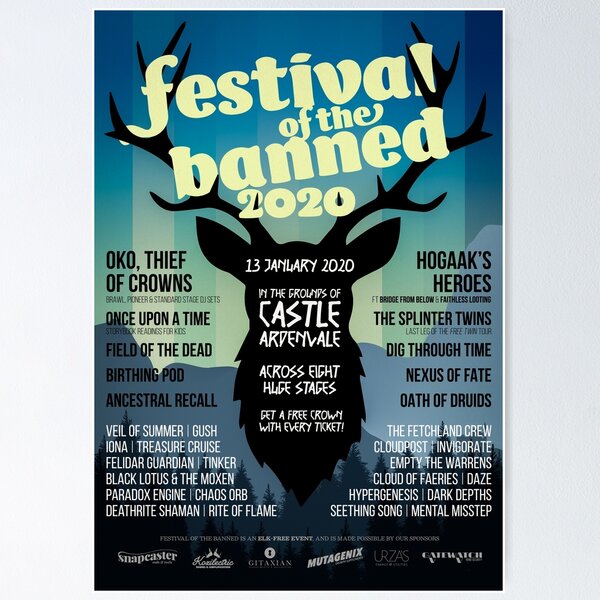 Item preview, Festival of the Banned 2020 - Light Theme designed and sold by Kris Egan.