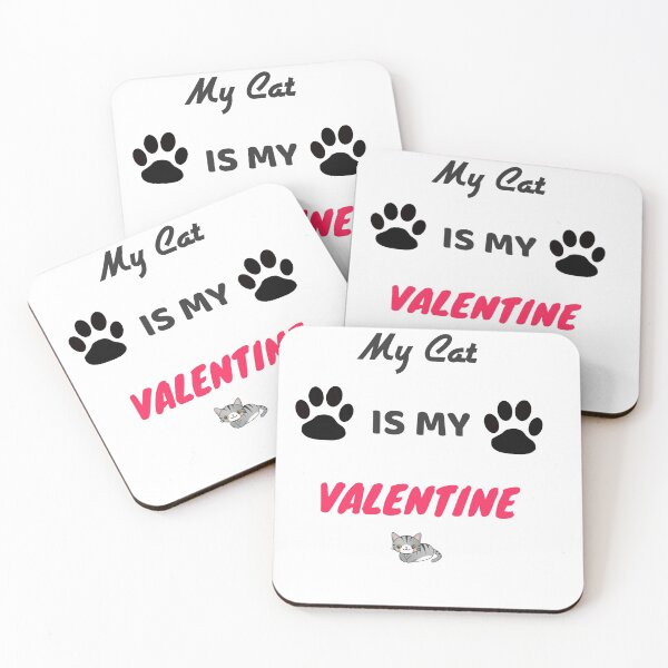 Item preview, My cat is my valentine designed and sold by Momolasticot.