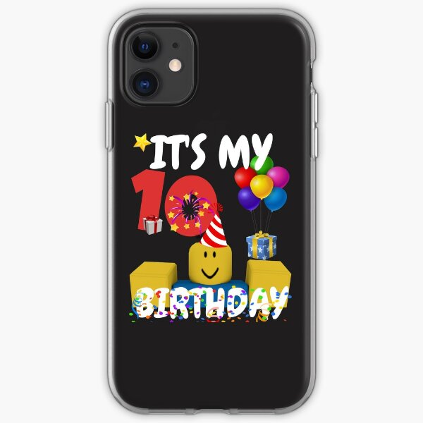 Roblox Noob Birthday Boy It S My 9th Birthday Fun 9 Years Old Gift T Shirt Iphone Case Cover By Smoothnoob Redbubble - old roblox mobile