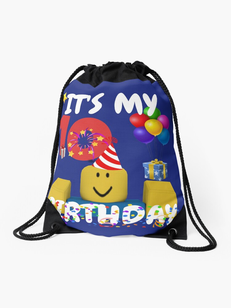 Mochila Saco Roblox Noob Birthday Boy It S My 10th Birthday Fun Camiseta De Regalo De 10 Anos De Smoothnoob Redbubble - mochilas saco roblox noob redbubble