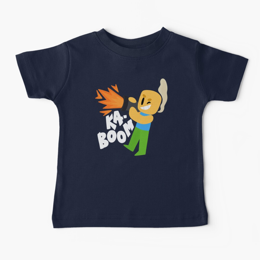 Kaboom Roblox Inspired Animated Blocky Character Noob T Shirt Kids T Shirt By Smoothnoob Redbubble - transparent roblox t shirt noob