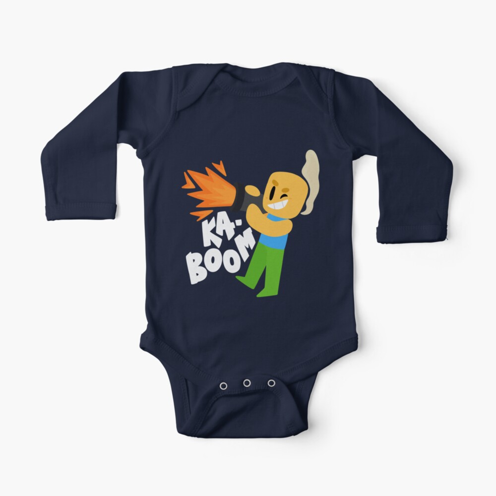 Body Para Bebe Kaboom Roblox Inspirado Personaje Blocky Animado Noob Camiseta De Smoothnoob Redbubble - blocky roblox body