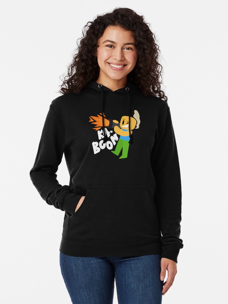 Kaboom Roblox Inspired Animated Blocky Character Noob T Shirt Lightweight Hoodie By Smoothnoob Redbubble - roblox character roblox noob t shirt