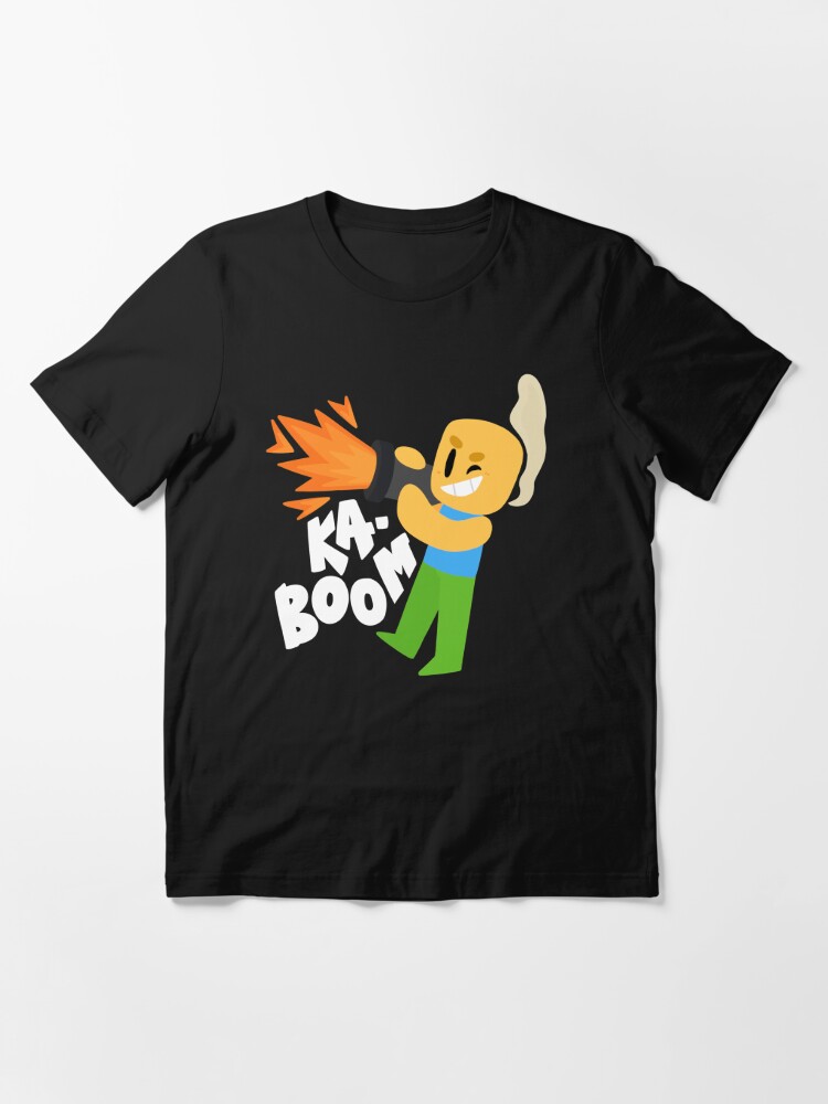 Kaboom Roblox Inspired Animated Blocky Character Noob T Shirt T Shirt By Smoothnoob Redbubble - cute free roblox t shirts