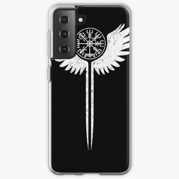 Valkyrie wings and Vegvisir Samsung Galaxy Soft Case