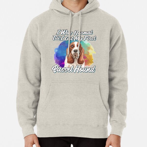 Basset Hound Cute Retro Dog Art Hoodie Adopt Don/’t Shop Sweatshirt