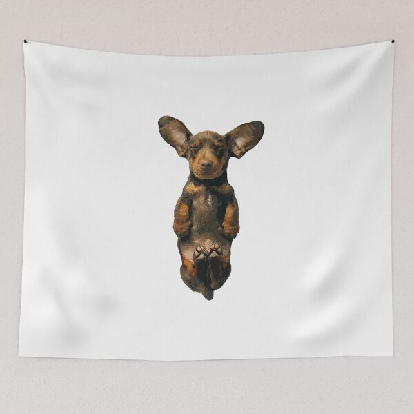 Item preview, Dachshund Puppy Dog Sleeping Chocolate designed and sold by ElegantCat.