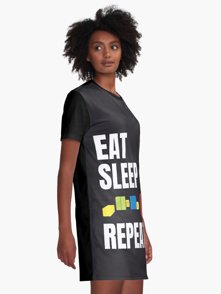 Roblox Oof Gaming Noob Eat Sleep Oof Repeat Graphic T Shirt Dress By Smoothnoob Redbubble - roblox oof gaming noob graphic t shirt dress